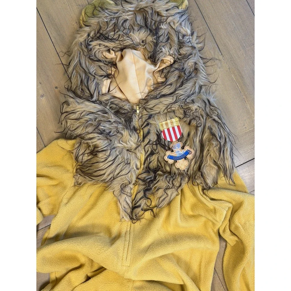 The Wizard Of‎ Oz Cowardly Lion Costume Kid's Small 6-8 Zipsters Halloween Plays